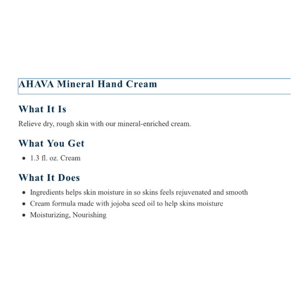 ▪️ 5/$25 AHAVA Deadsea Water Mineral Hand Cream - 1.3 oz NEW - Picture 4 of 5